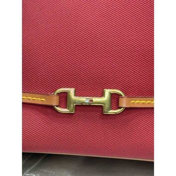 Tommy Hilfiger RED MINI CLUTCH HANDBAG PURSE VINTAGE - Picture 9 of 13